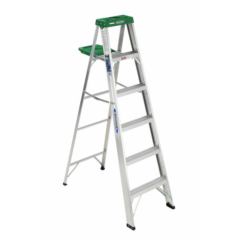 Werner 356 225-Pound Duty Rating Aluminum Stepladder, 6-Foot