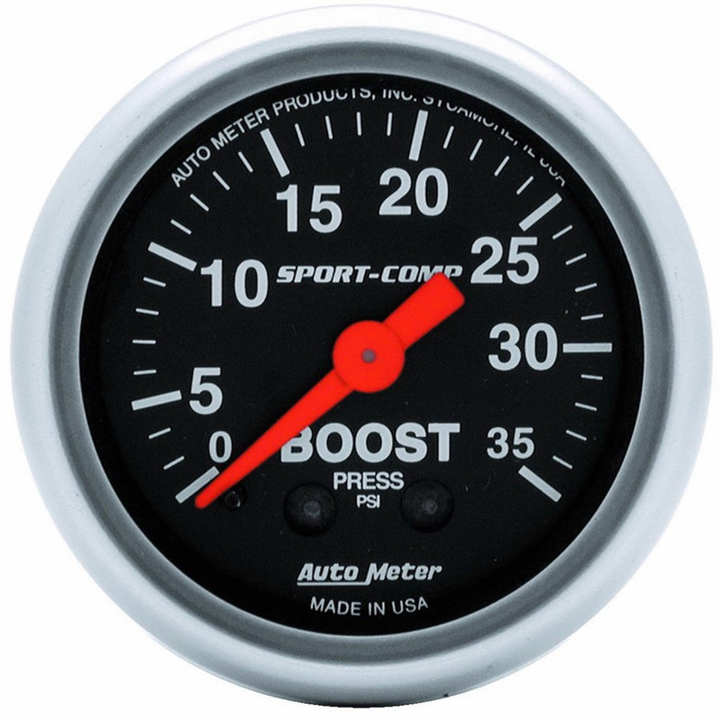 Auto Meter 3304 Sport-Comp Mechanical Boost Gauge