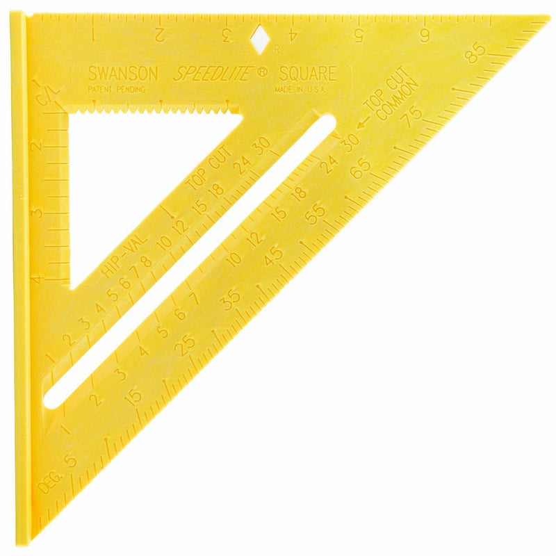 Swanson Tool T0119 Speedlite Square Layout Tool, Yellow