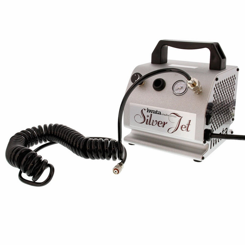 Iwata-Medea Studio Series Silver Jet Single Piston Air Compressor