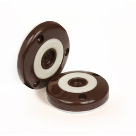 Slipstick CB505 Furniture Feet Floor Protectors with Non Slip Rubber Grip (Set of 4 Grippers) 2 Inch Round - Chocolate Brown