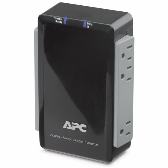 APC P4V Audio/Video120V Surge Protector 4 Outlet with Coax Protection.