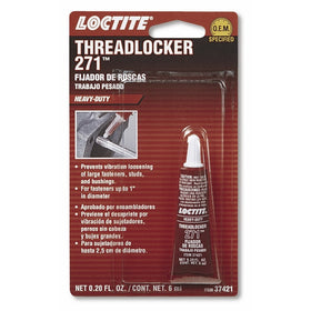 Loctite 37421 271 Red Heavy Duty Threadlocker, 6-milliliter Tube