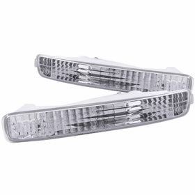 Anzo USA 511009 Honda Accord Chrome Euro w/Amber Reflector Bumper Light Assembly - (Sold in Pairs)
