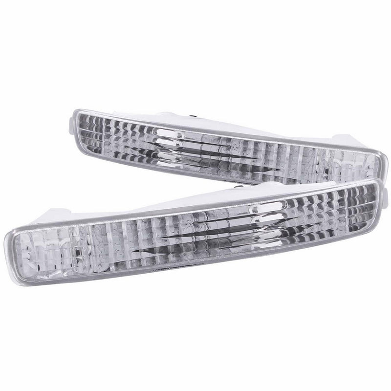 Anzo USA 511009 Honda Accord Chrome Euro w/Amber Reflector Bumper Light Assembly - (Sold in Pairs)