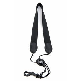 Rico Saxophone Strap, Soprano/Alto, Black Nylon, Snap Hook