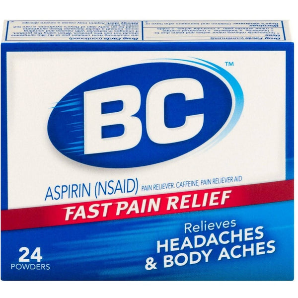 BC Original Formula Aspirin Fast Pain Relief Powders 24 ea