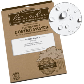 Rite in the Rain Weatherproof Laser Printer Paper, A4 Paper Size 21 x 29.7cm, 20# White, 200 Sheet Pack (No. 8512)