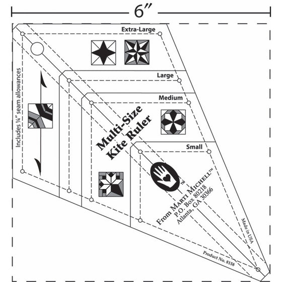 Marti Michell Kite Ruler