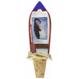 Epic Products Rowboat Picture Frame Bottle Stopper, 4.75-Inch