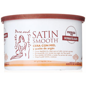 SATIN SMOOTH Honey Wax with Argan Oil, 14 oz