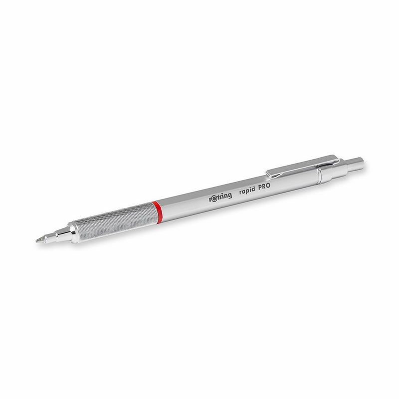 rOtring 1904291 Rapid PRO Ballpoint Technical Drawing Pen, Medium Point, Silver Chrome