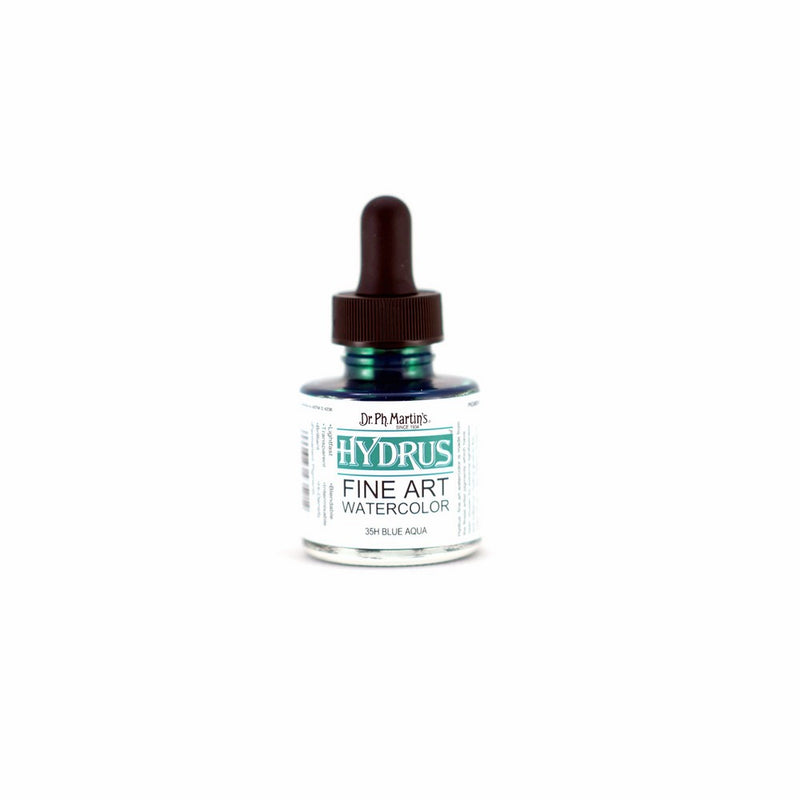 Dr. Ph. Martin's 400250-35HHydrus Fine Art Watercolor, 1.0 oz, Blue Aqua (35H)