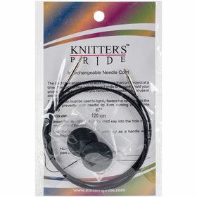 Knitter's Pride Interchangeable Cords 37" (47" w/ tips), Black