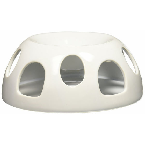 Pioneer Pet Tiger Diner Ceramic Food Dish/Bowl, White