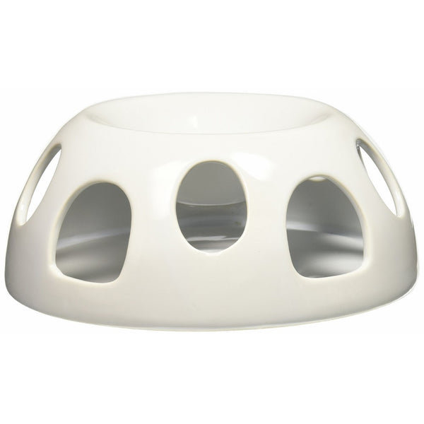 Pioneer Pet Tiger Diner Ceramic Food Dish/Bowl, White