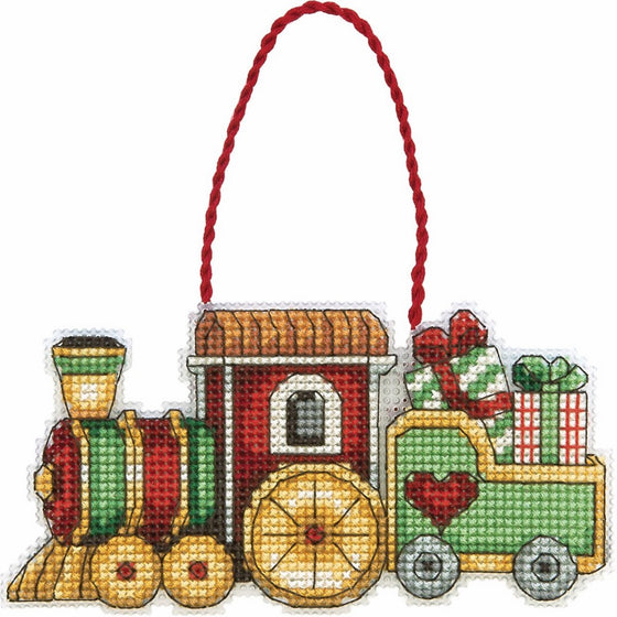 Dimensions Counted Cross Stitch, Train Ornament