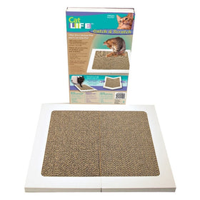 Penn Plax Catch & Scratch Cat Scratching and Litter Mat
