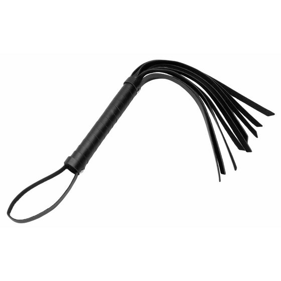 HB Exercise Leather Vegan Friendly Faux-Leather Cat-O-Nine-Tails Hand Whip