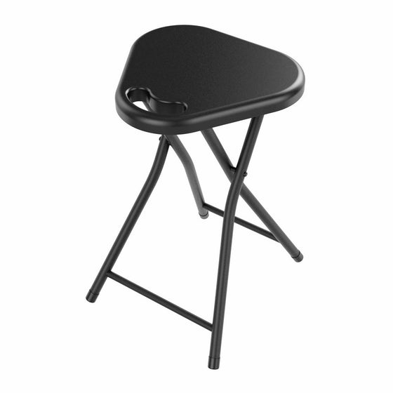 Atlantic Folding Stool with Handle, Black (4-Pack)