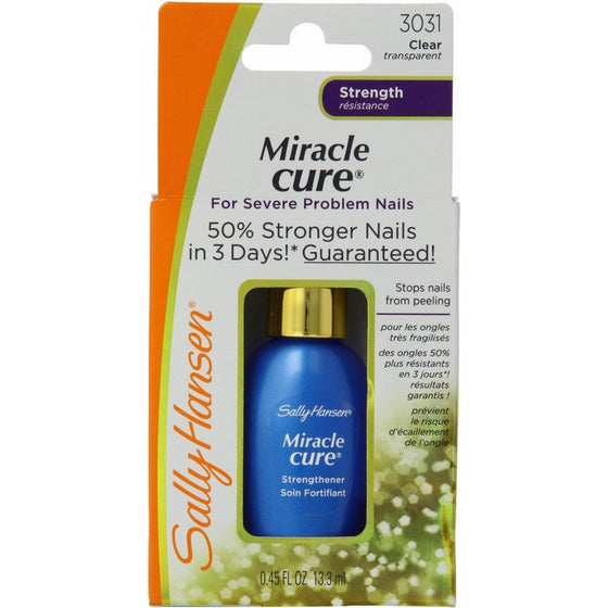 Sally Hansen Miracle Cure 0.45 Ounce For Severe Nail (13ml) (3 Pack)