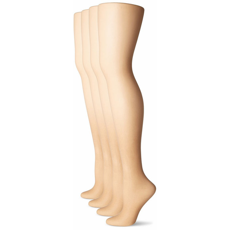 L'eggs Women's Everyday Regular Panty Hose, Nude, B (4 Pair)