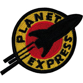 FUTURAMA Planet Express Iron Sew On Embroidered Patch Badge Costume Fancy DressApprox:4.4"/10.5cm x Approx: 3"/7.5cm By MNC Shop