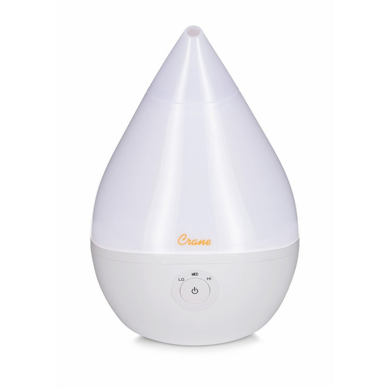 Crane USA Filter-Free Droplet Cool Mist Humidifier, White