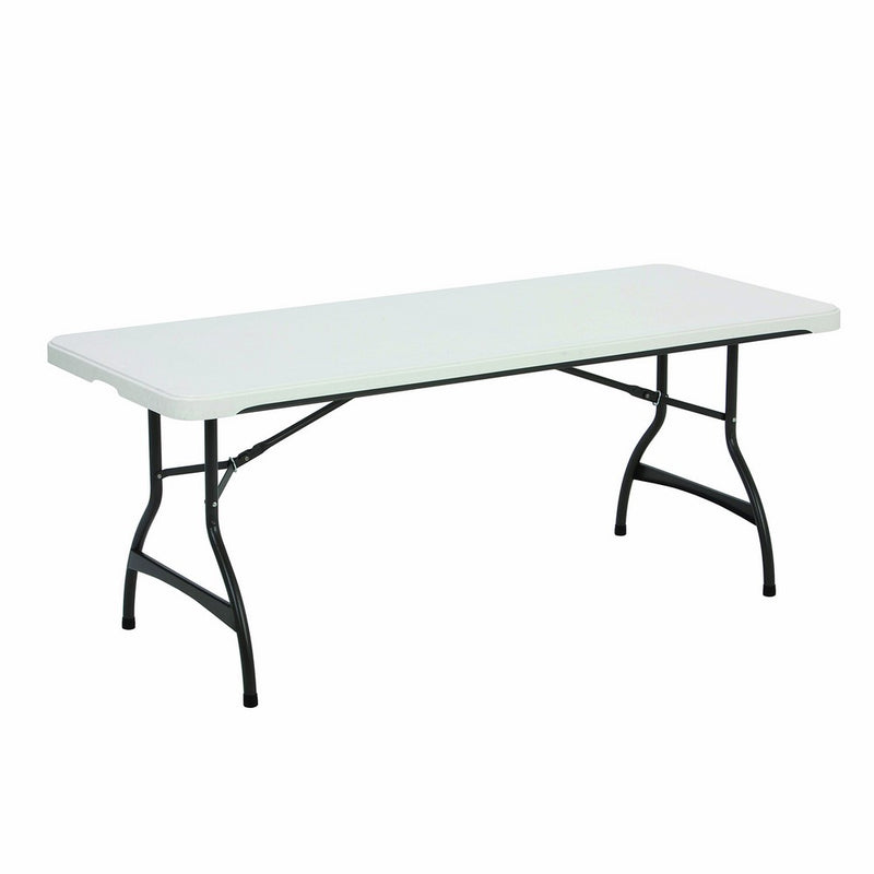 Lifetime 80306 Commercial Stackable Folding Table, 6', White