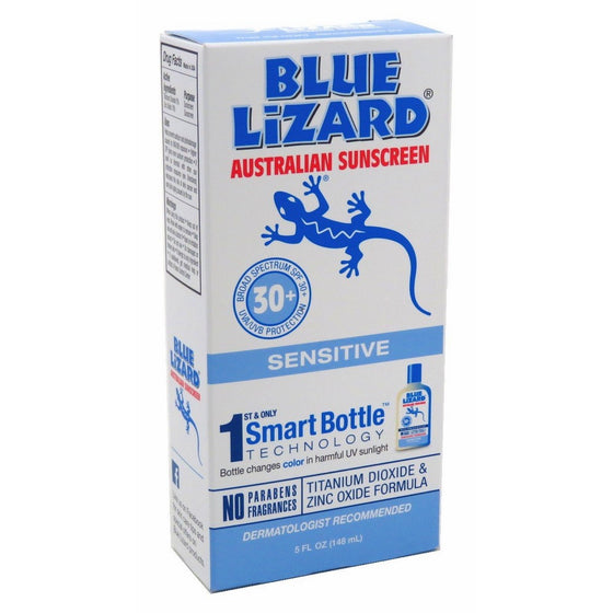 Blue Lizard Australian Sun Screen Sensitive Spf#30 5 Ounce (145ml) (2 Pack)