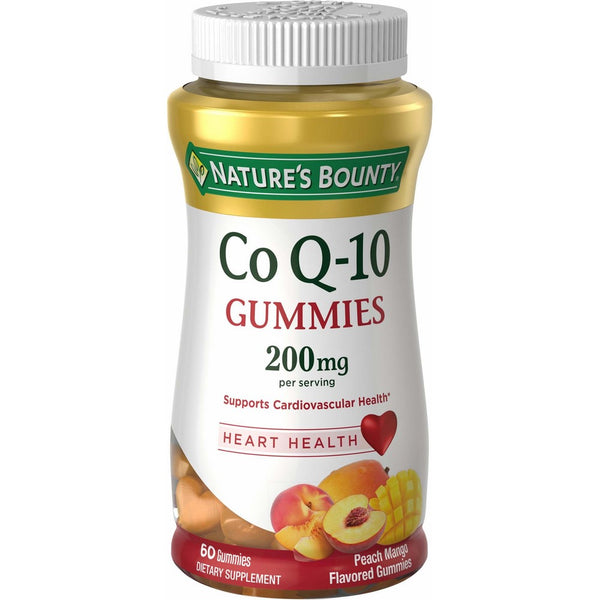 Nature's Bounty CoQ-10 Gummies 200 mg, Peach Mango Flavored 60 ea