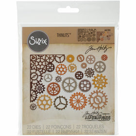 Sizzix 661184Ellison Gearhead Thinlits Die Set by Tim Holtz (22 Pack)