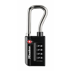 Master Lock Padlock, Set Your Own Combination TSA Accepted Luggage Lock, 1-5/16 in. Wide, 4696D