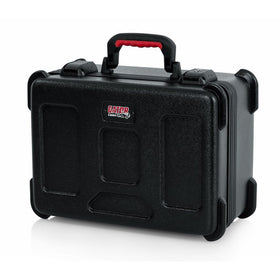 Gator Cases Molded Flight Case to Hold Up to (15) Wired Microphones with TSA Approved Locking Latch and Cable Storage; (GTSA-MIC15)
