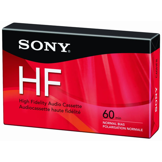 Sony C60HFR Single 60-minute Type 1 Audio Cassette Tape