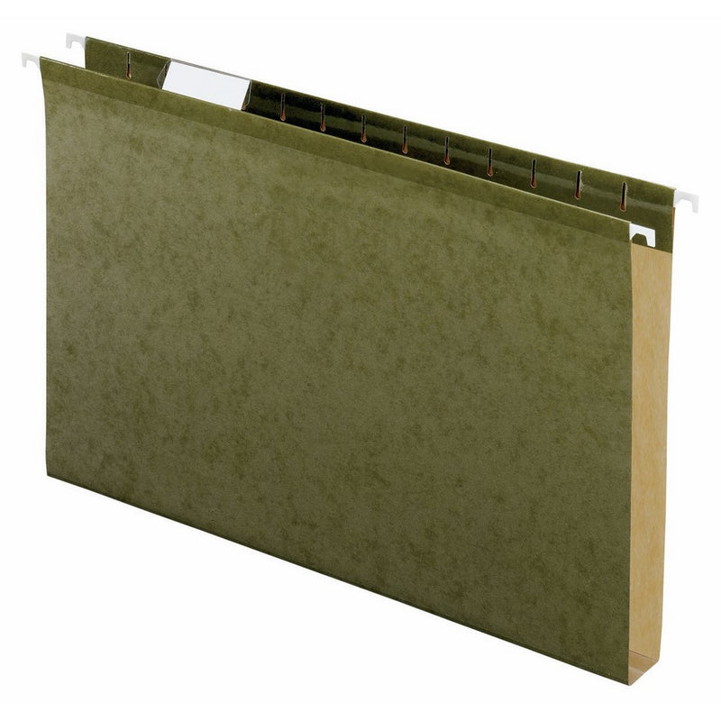 Pendaflex 04153X1Reinforced 1" Extra Capacity Hanging Folders, Legal, Standard Green, Box of 25 (4153X1)