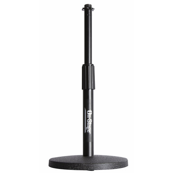 On Stage DS7200B Adjustable Desk Microphone Stand, Black