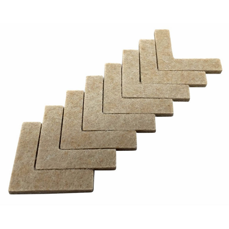 Shepherd Hardware 9816 1-1/2-Inch Heavy Duty Self-Adhesive Felt Corner Furniture Pads, 8-Pack