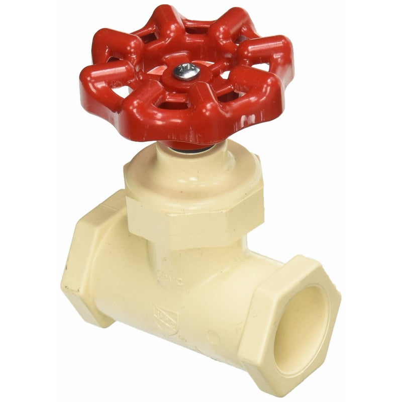 King Brothers Inc. SCC-0750-S 3/4-Inch Compression PXL CPVC Stop Valve, Tan