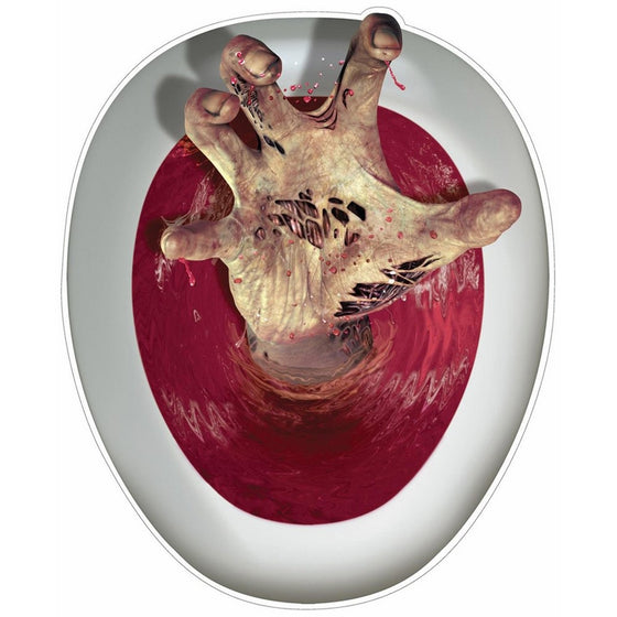 Zombie-Hand Peel 'N Place Toilet Topper