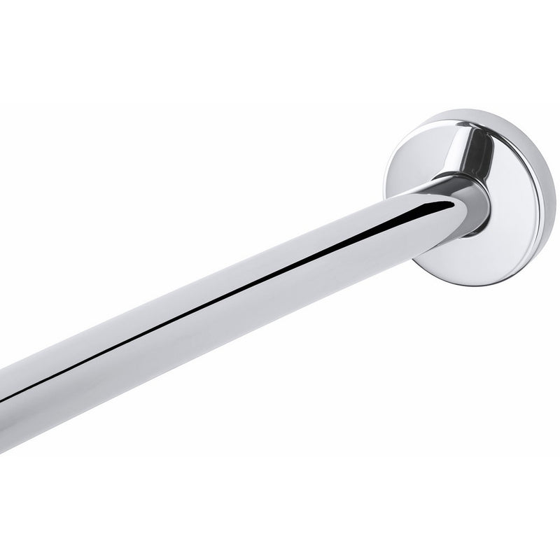 Kohler K-9351-S Expanse Curved Shower Rod - Contemporary Design, Polished Stainless