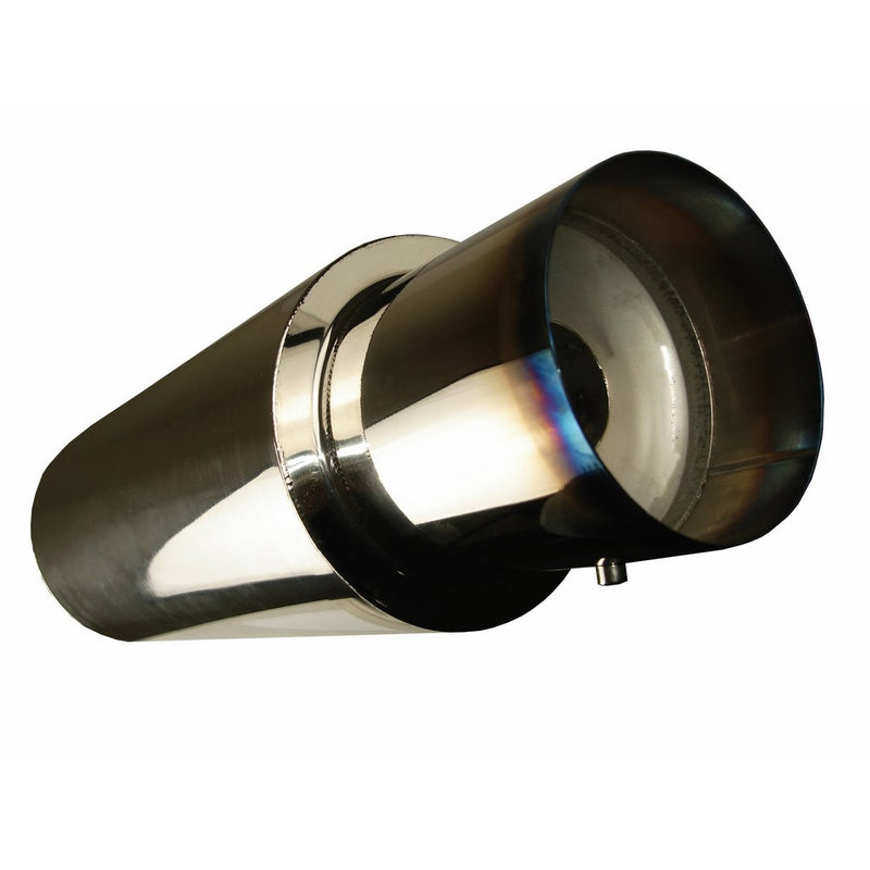 MegaBrand N1 4" Burnt Tip Muffler Exhaust 2.5" Inlet Universal