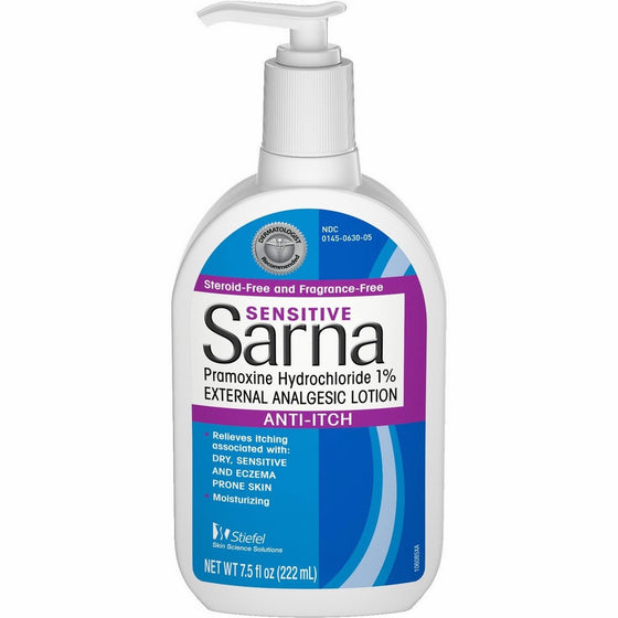 Sarna Sensitive Anti-Itch Lotion 7.50 oz (Pack of 3)