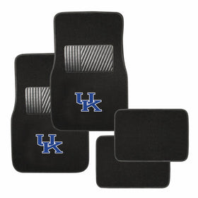 Pilot Alumni Group FM-922 Universal Fit Four Piece Floor Mat Set (Collegiate Kentucky Wildcats)