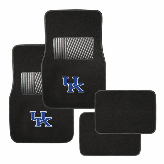 Pilot Alumni Group FM-922 Universal Fit Four Piece Floor Mat Set (Collegiate Kentucky Wildcats)