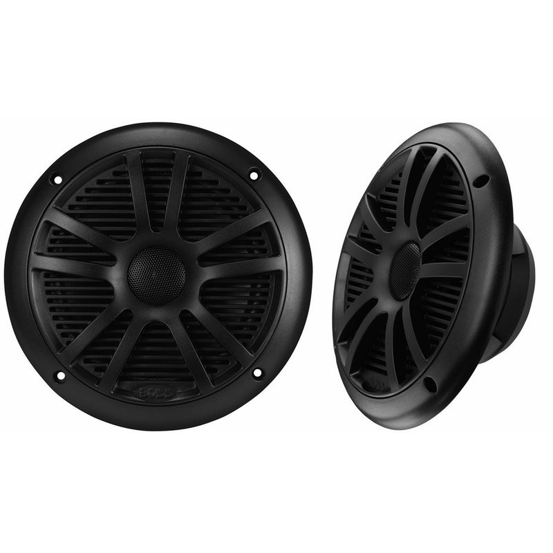 BOSS Audio MR6B 180 Watt (Per Pair), 6.5 Inch, Full Range, 2 Way Weatherproof Marine Speakers (Sold in Pairs)