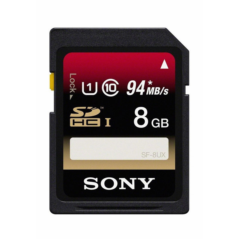 Sony 8GB SDHC Class 10 UHS-1 Memory Card (SF8UX/TQ)