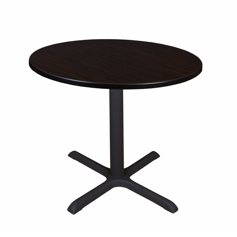 Regency Seating Cain 42" Round Breakroom Table- Mocha Walnut