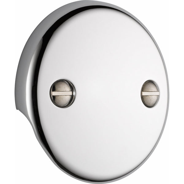 Delta Faucet U2693-PK Overflow Plate 2 Hole Tub Drain, Chrome
