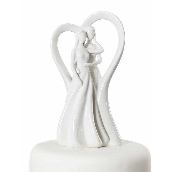 Wedding Collectibles Lesbian Silhouette of Love Wedding Cake Topper